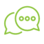 Chat icon - two speech bubbles