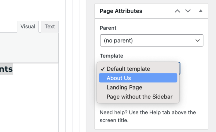 page templates ehrc website