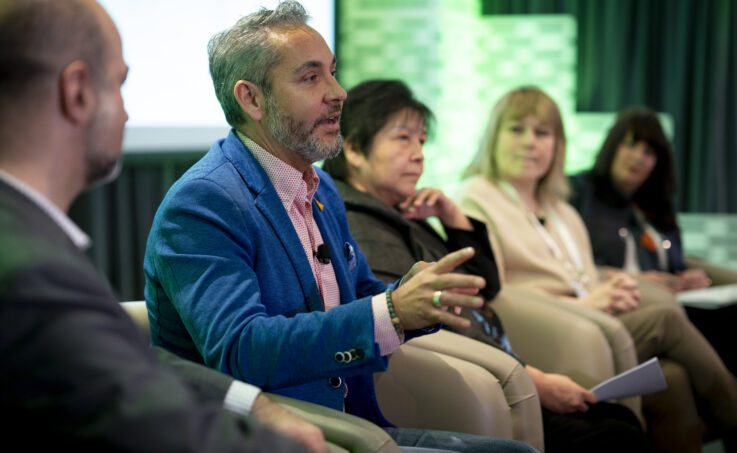 JP Gladu speaks during a panel discussion