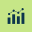 Illustration depicting a graph with bars and lines