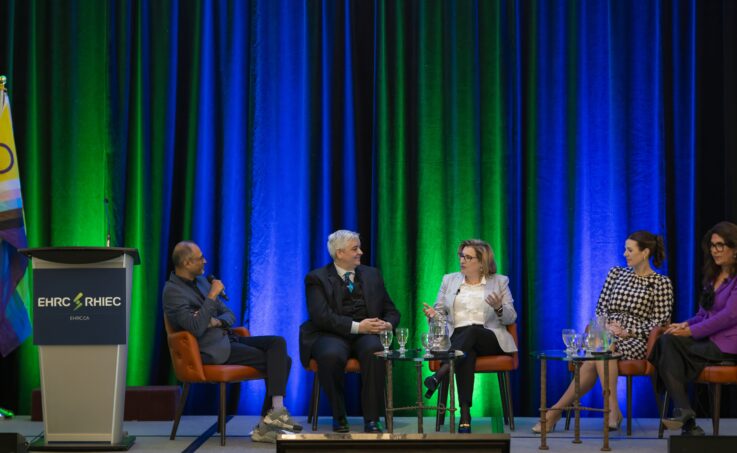 Panellists speak at Agents of Change