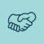 Illustration depicting a handshake