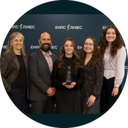 Photo of Hydro One team with award