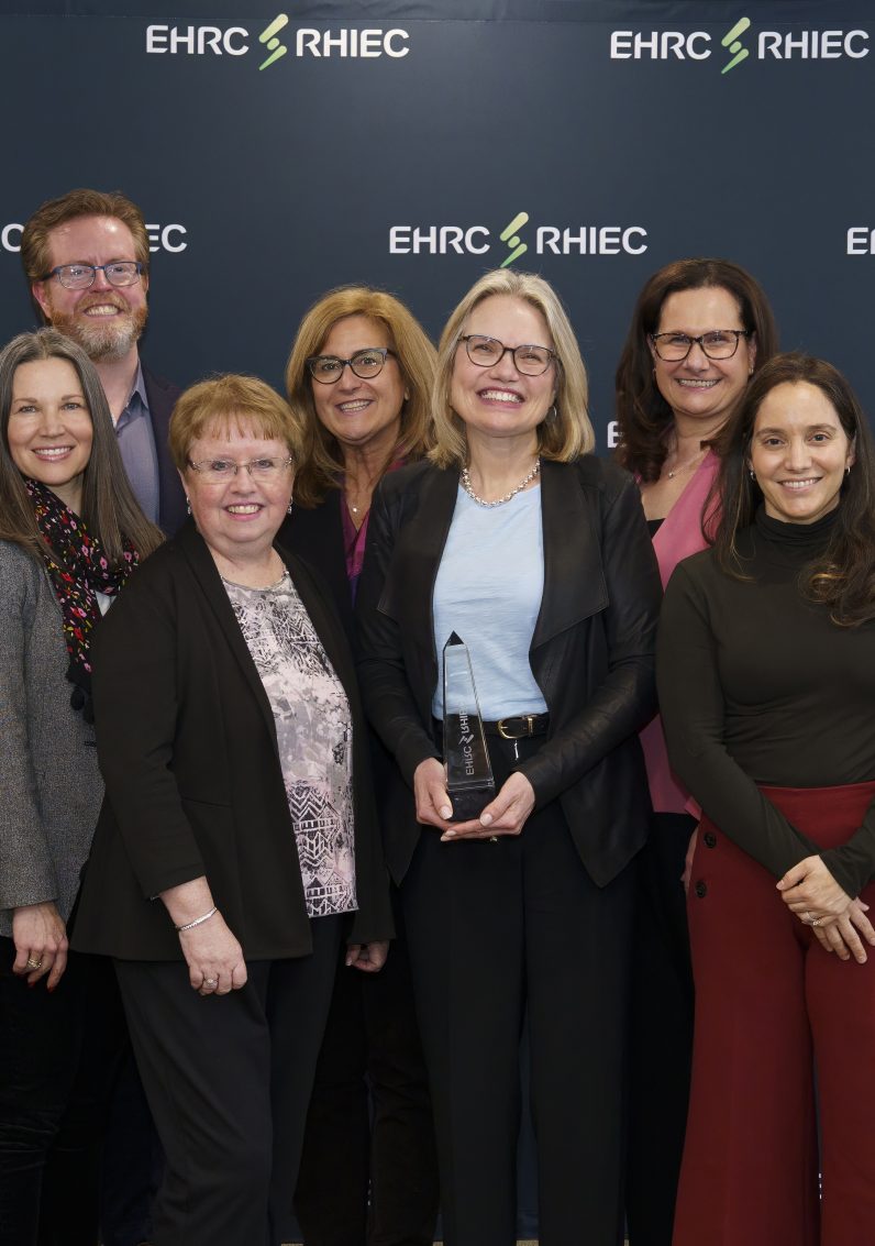 Josie Erzetic and the ESA team at the awards of excellence
